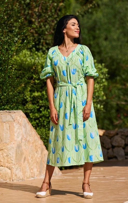 Cannes Luella Green Tulip Print Dress
