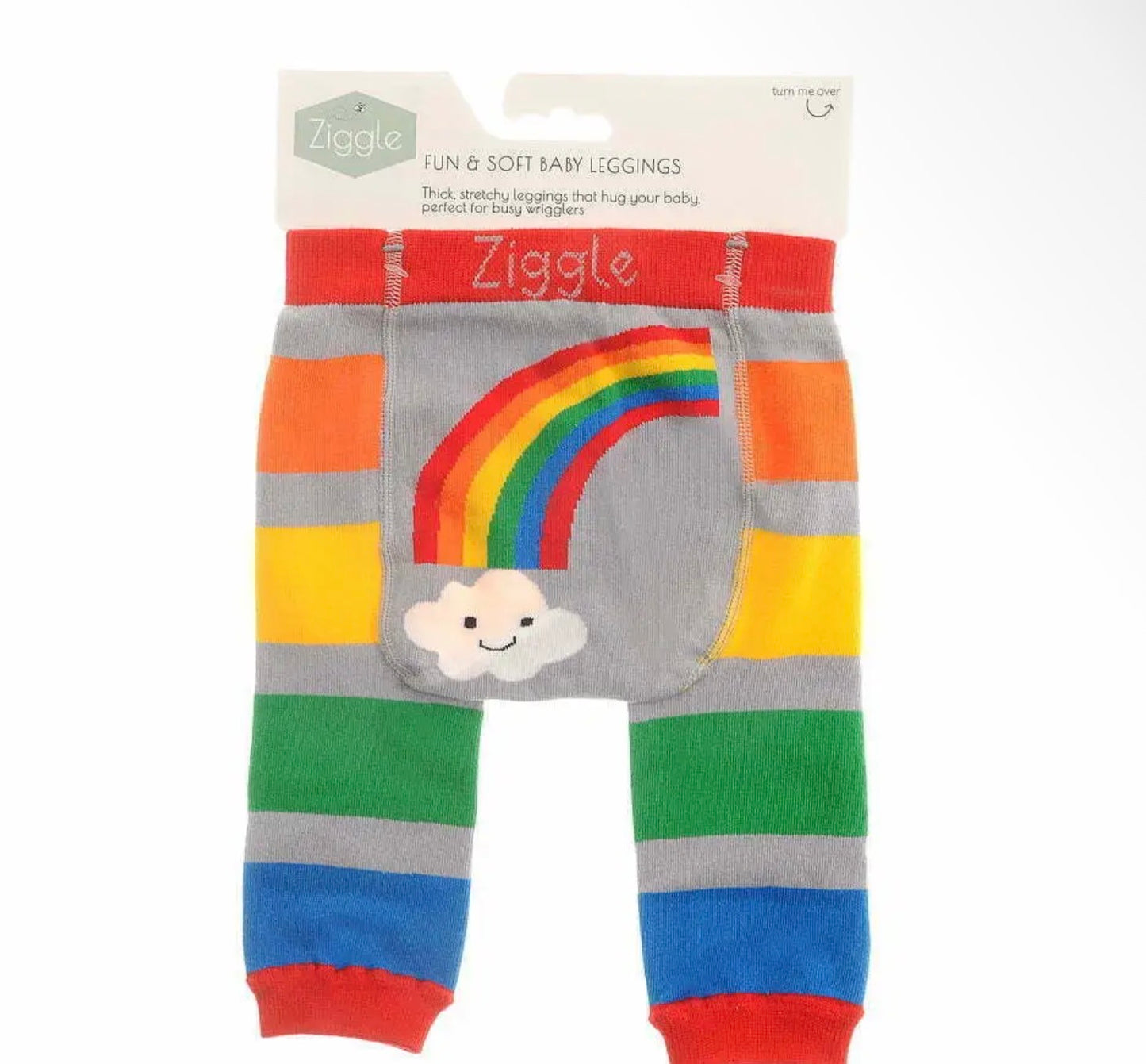 Rainbow Soft Baby Leggings - 0-6 Months