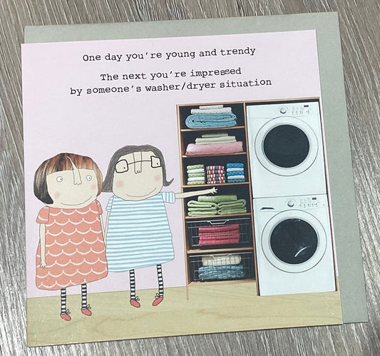 Washer/dryer - Birthday card