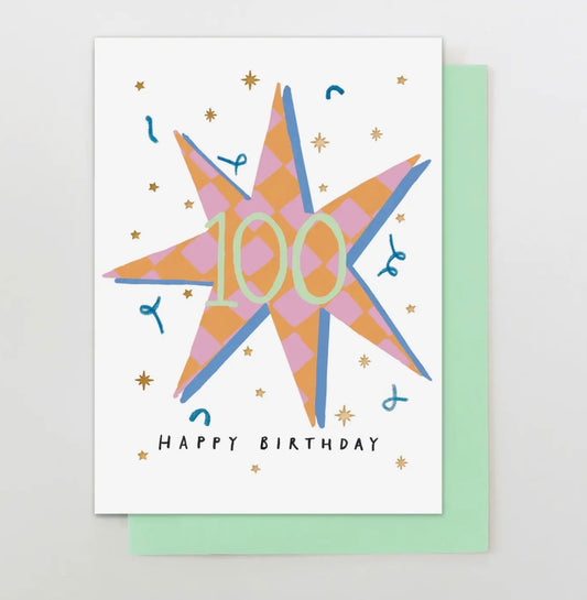 100th Birthday Card - Stop the clock designs