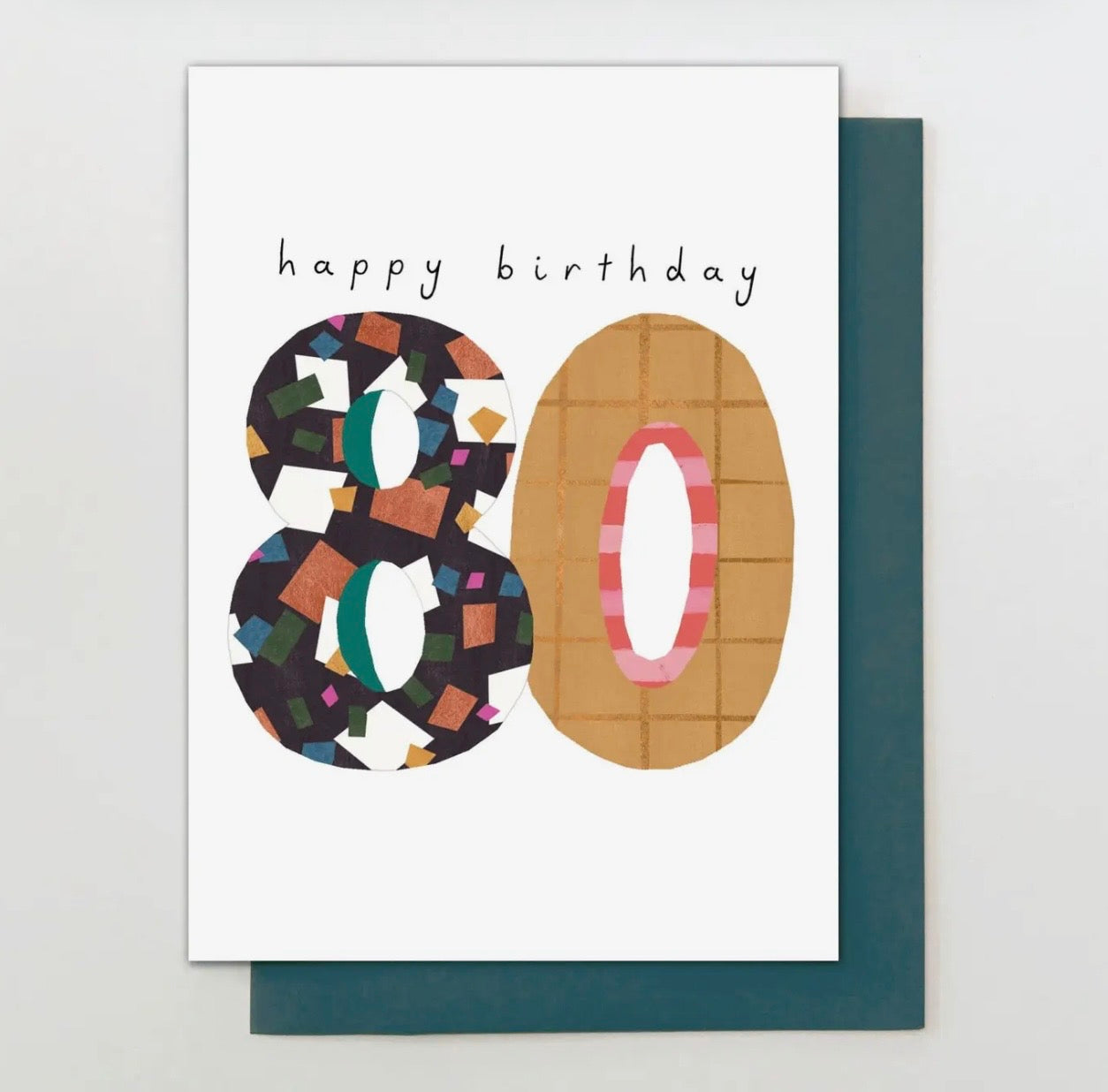 80th Birthday Card - Stop the clock designs