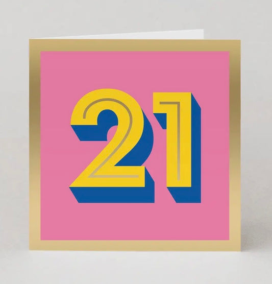 21st Birthday card.