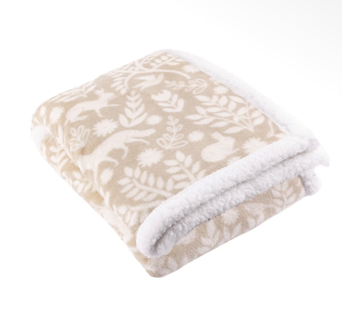 Woodland Sherpa Fleece Throw – Sable