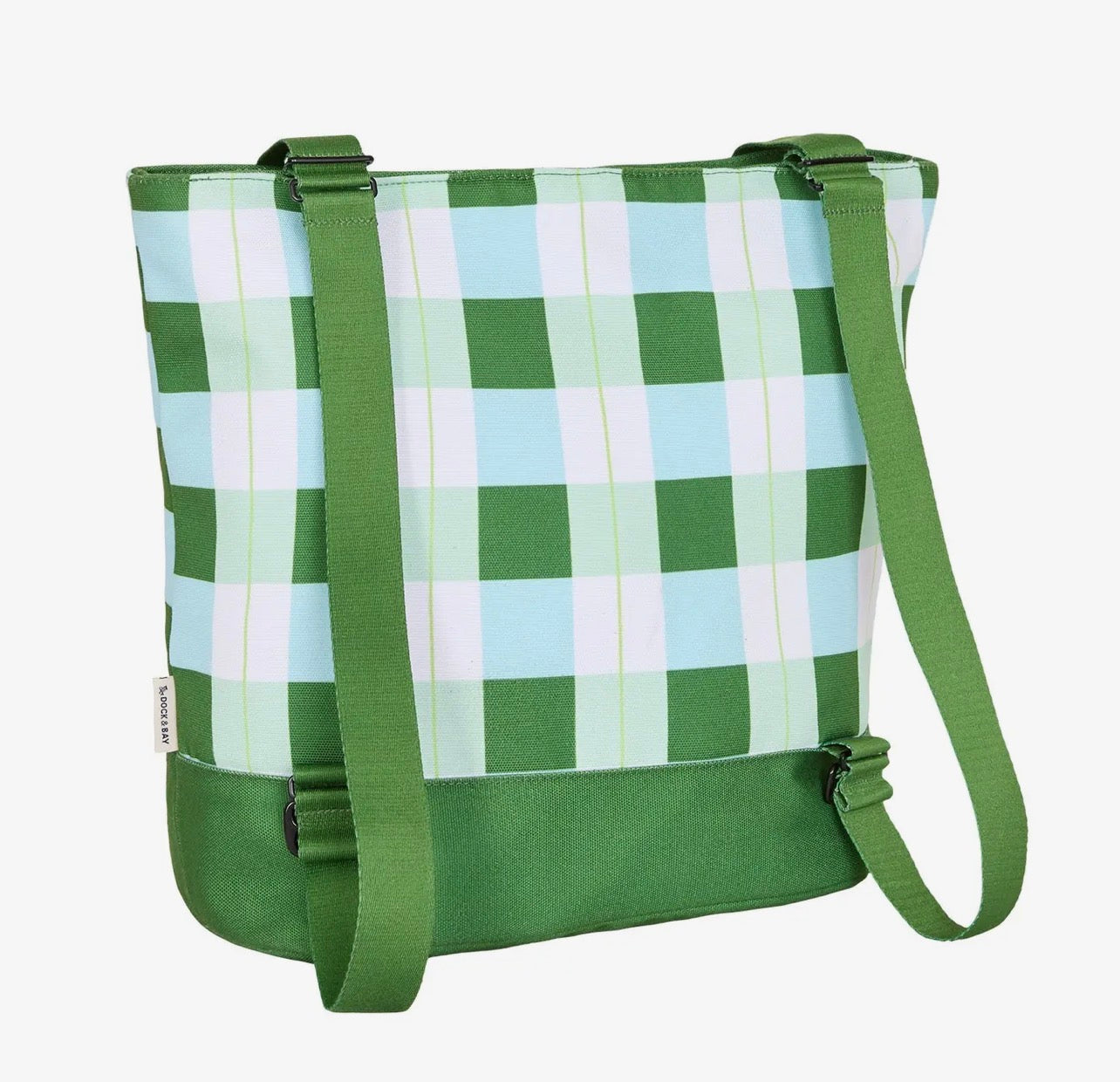 Dock & Bay Green Check Cool Bag