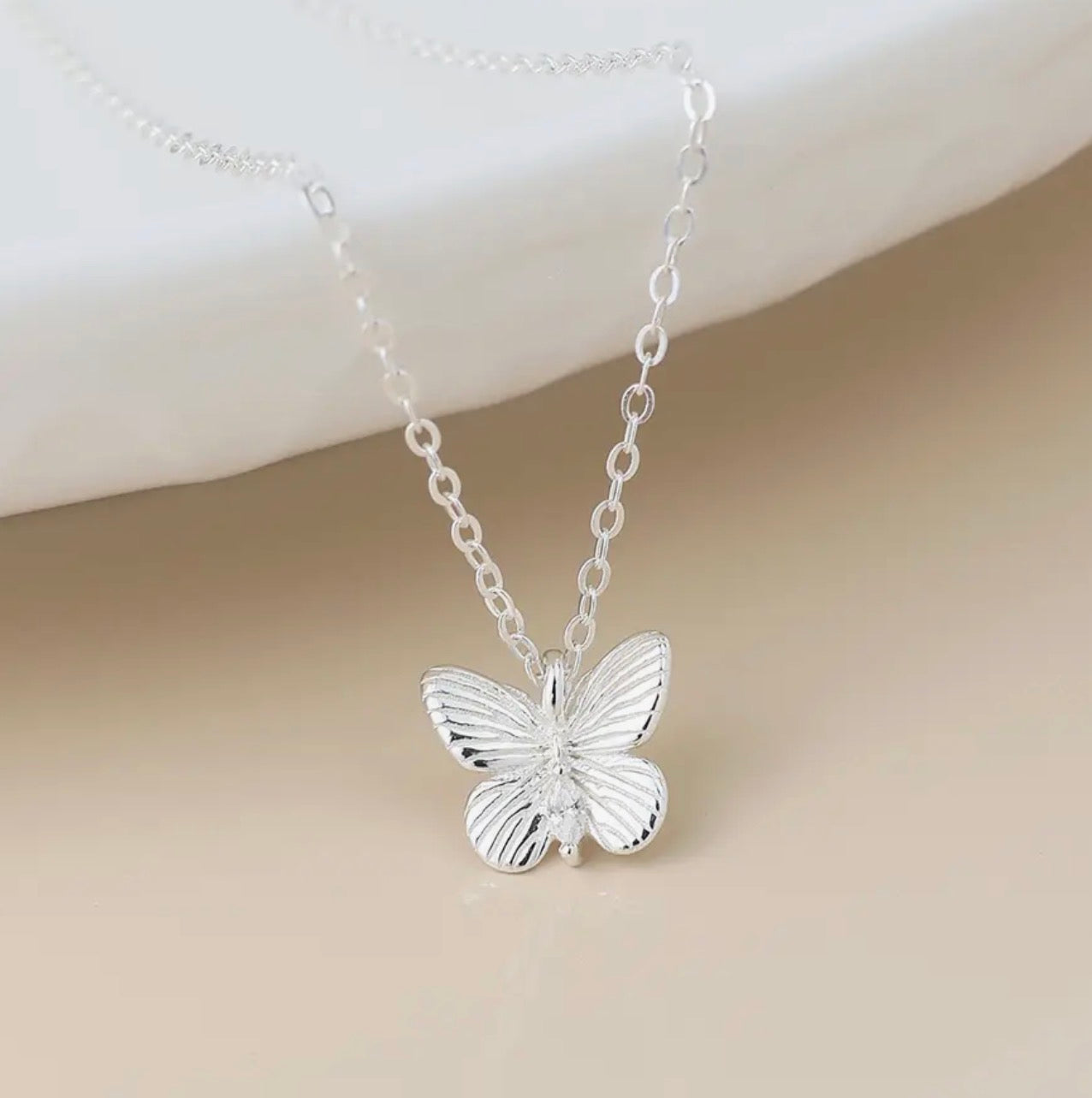 Sterling Silver Butterfly Necklace