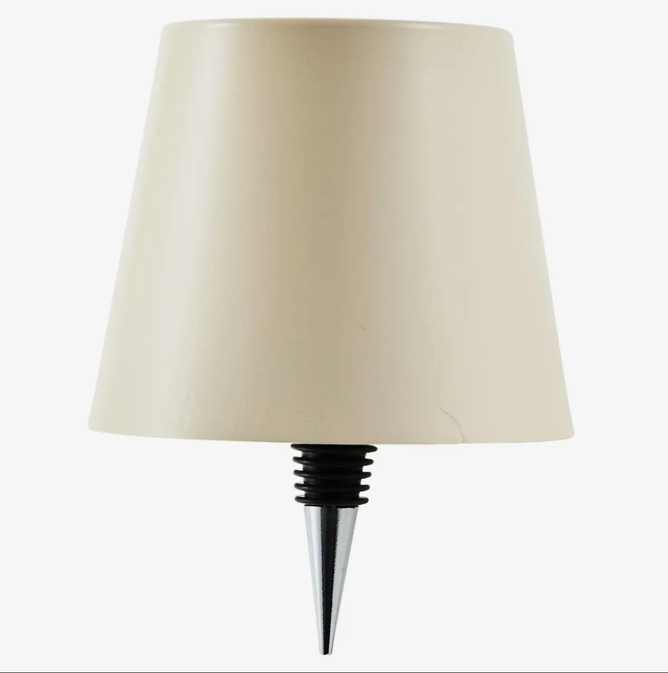 CREAM Cordless LED Table Lamp with bottle stopper