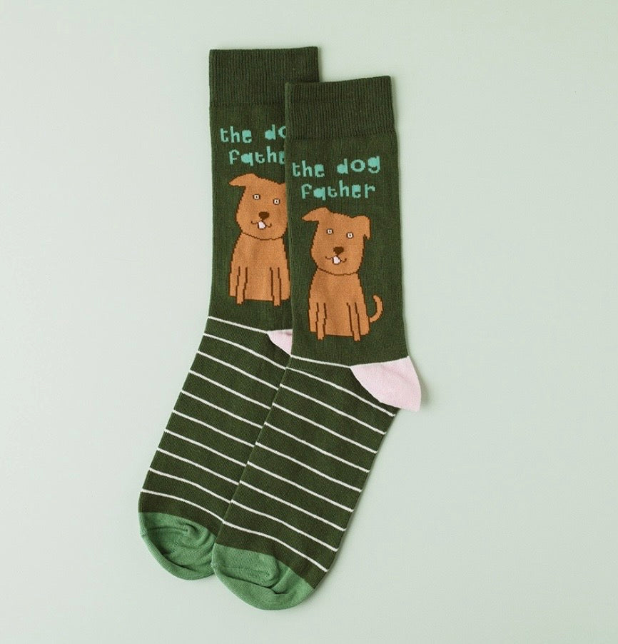 Men’s Fun Socks - the dog father - UK 7-12