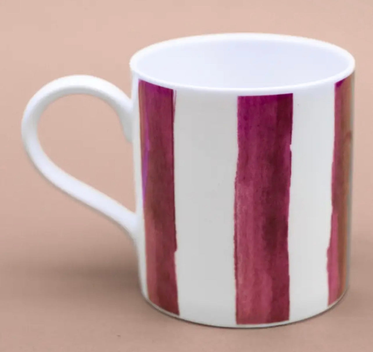 Toasted Crumpet Floh Raspberry Stripe Mug