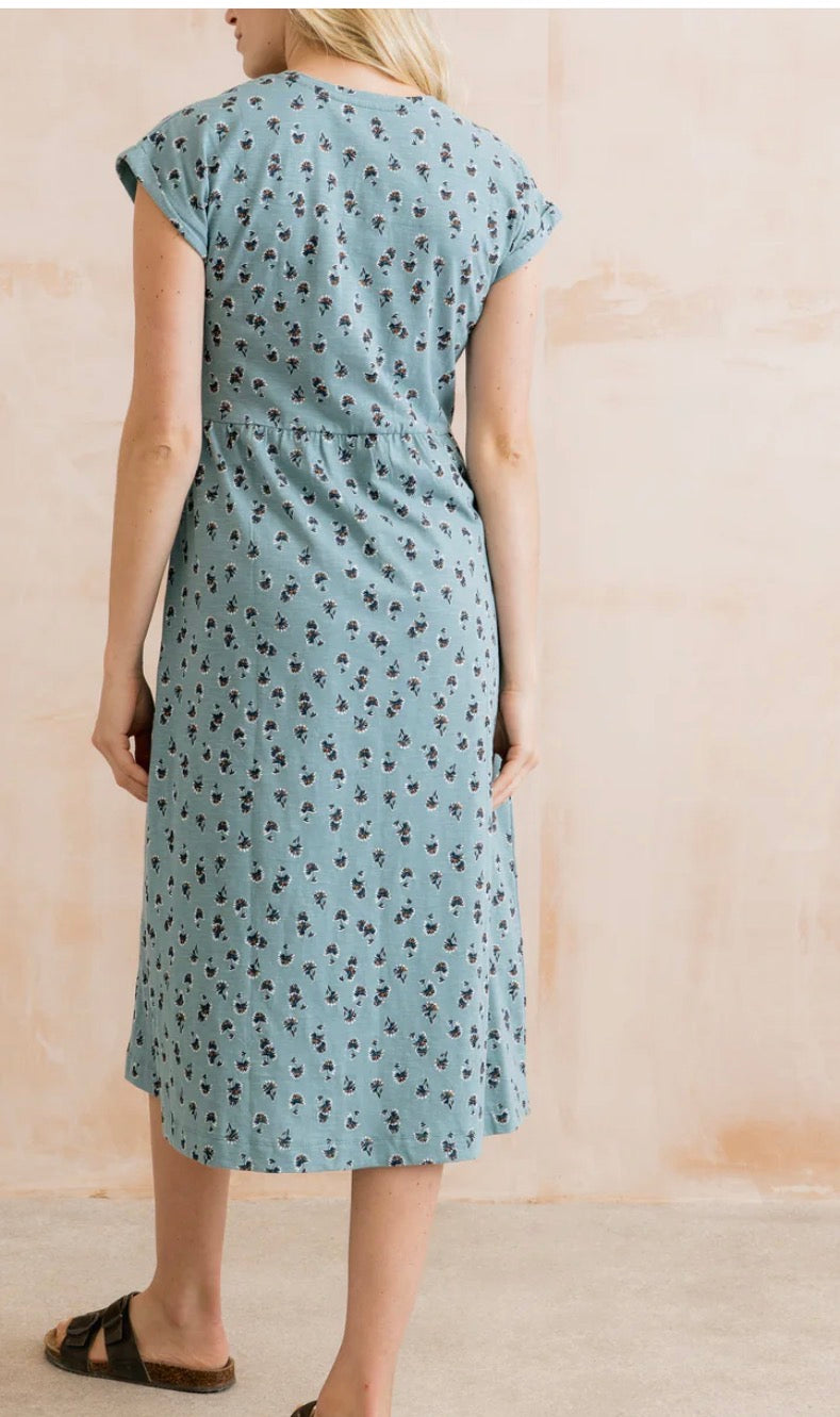 Shine Printed Organ Cotton Jersey Dress
