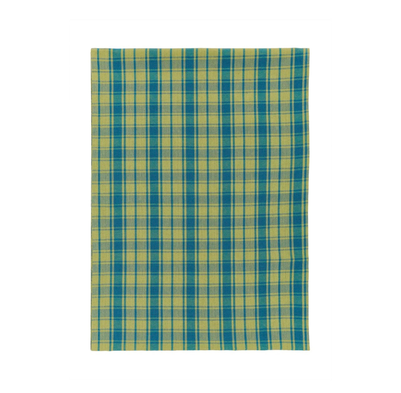 Land & Shore Green Check Table Runner