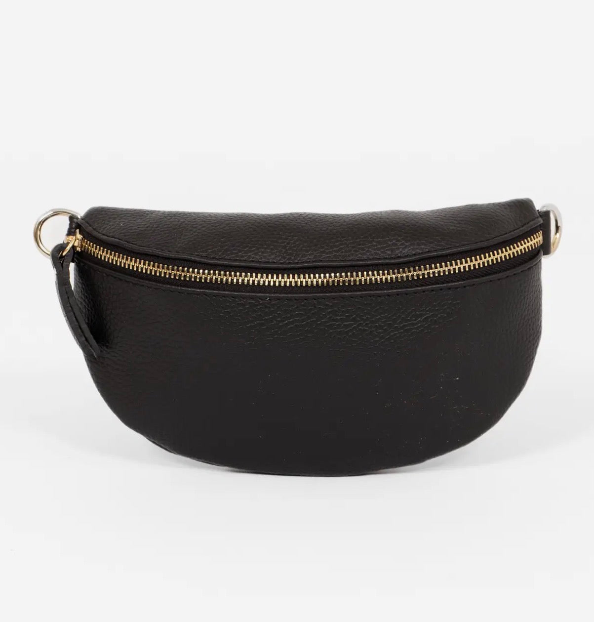 Black Half Moon Cross Body Bag