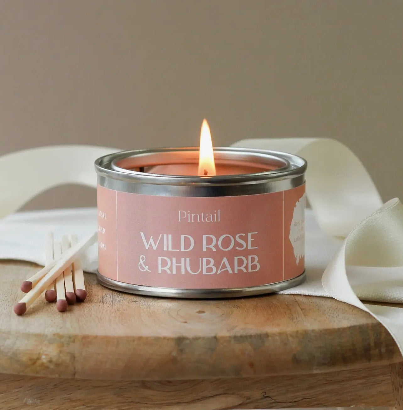 Wild Rose Scented Candle in Mini Paint Pot