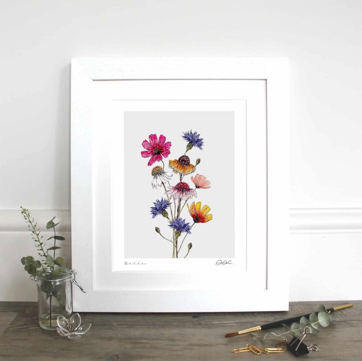 Toasted Crumpet Belle Floral Fine Art Print – 10 x 12”