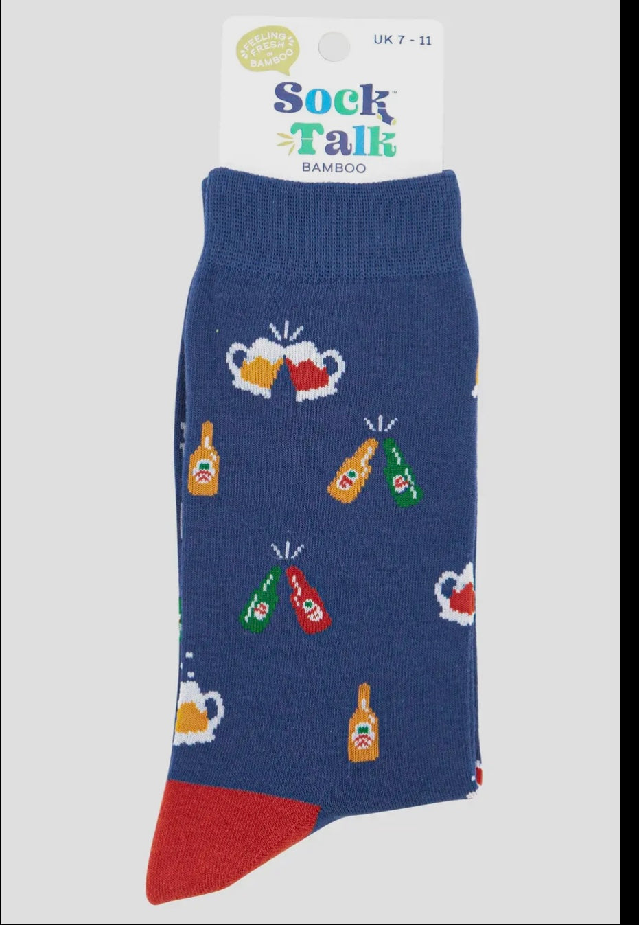 Mens Beers and Cheers Celebration Bamboo Socks