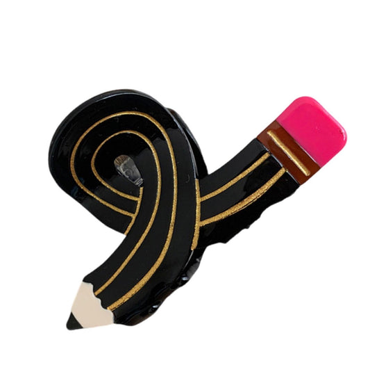 Pencil shaped hair clip