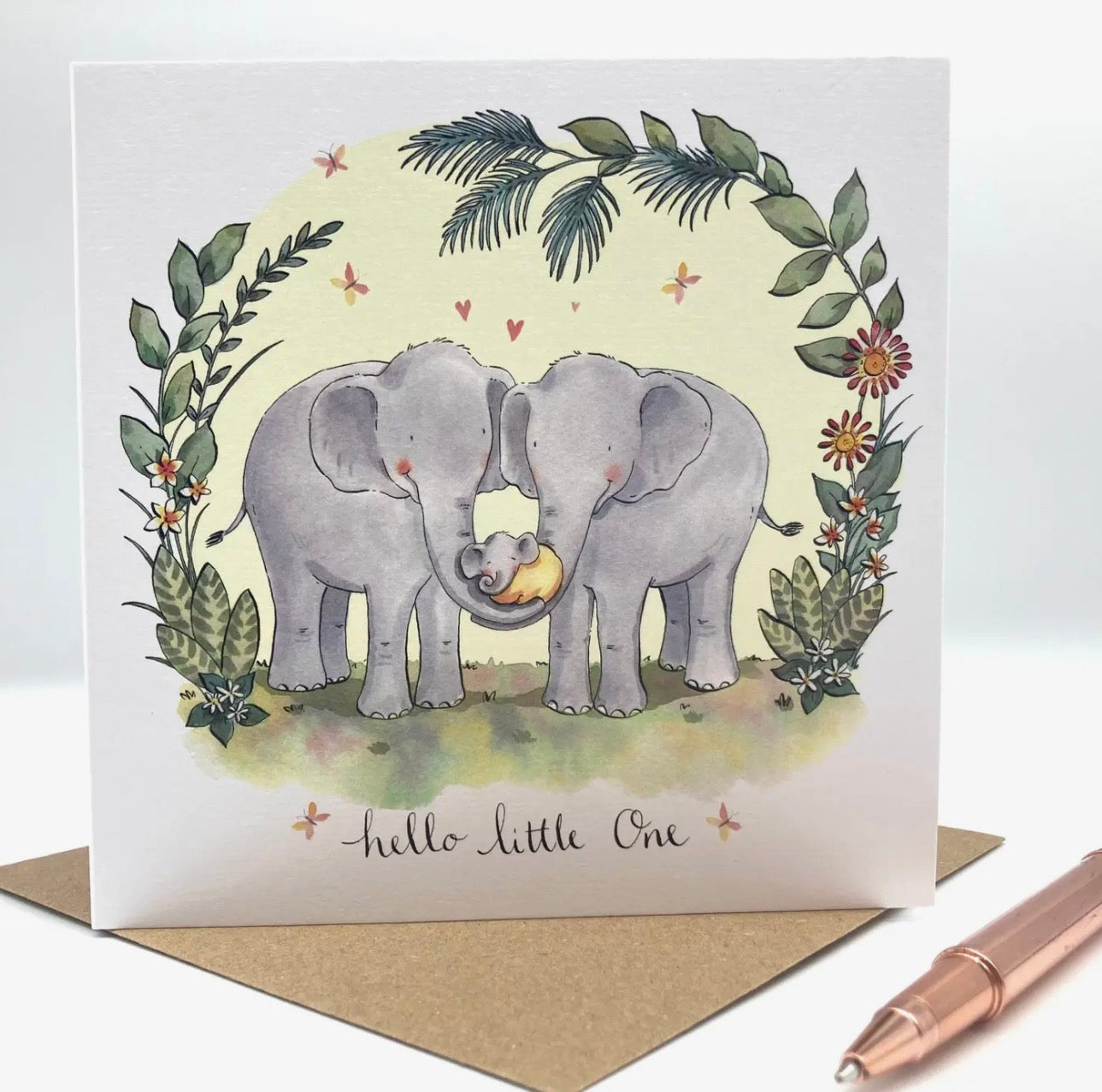 Elephant New Baby Card