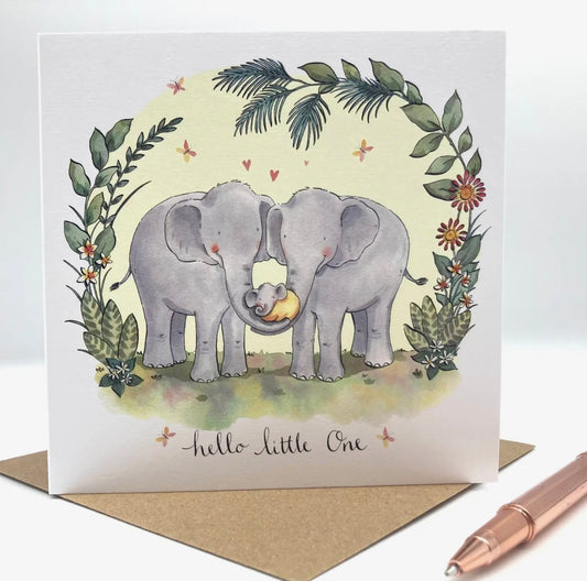 Elephant New Baby Card
