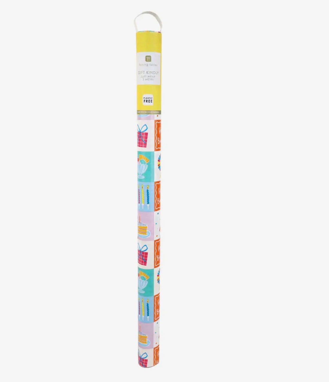 Birthday wrapping paper roll