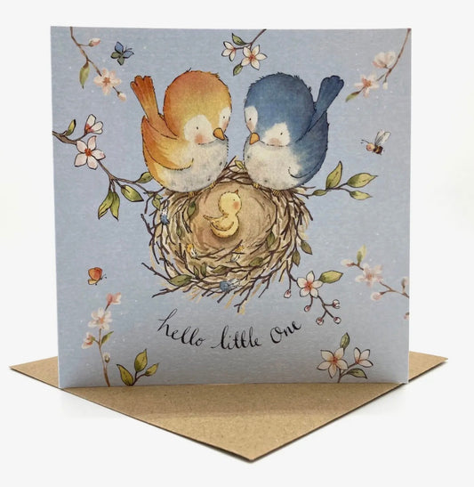 Hello Little One - New baby Card