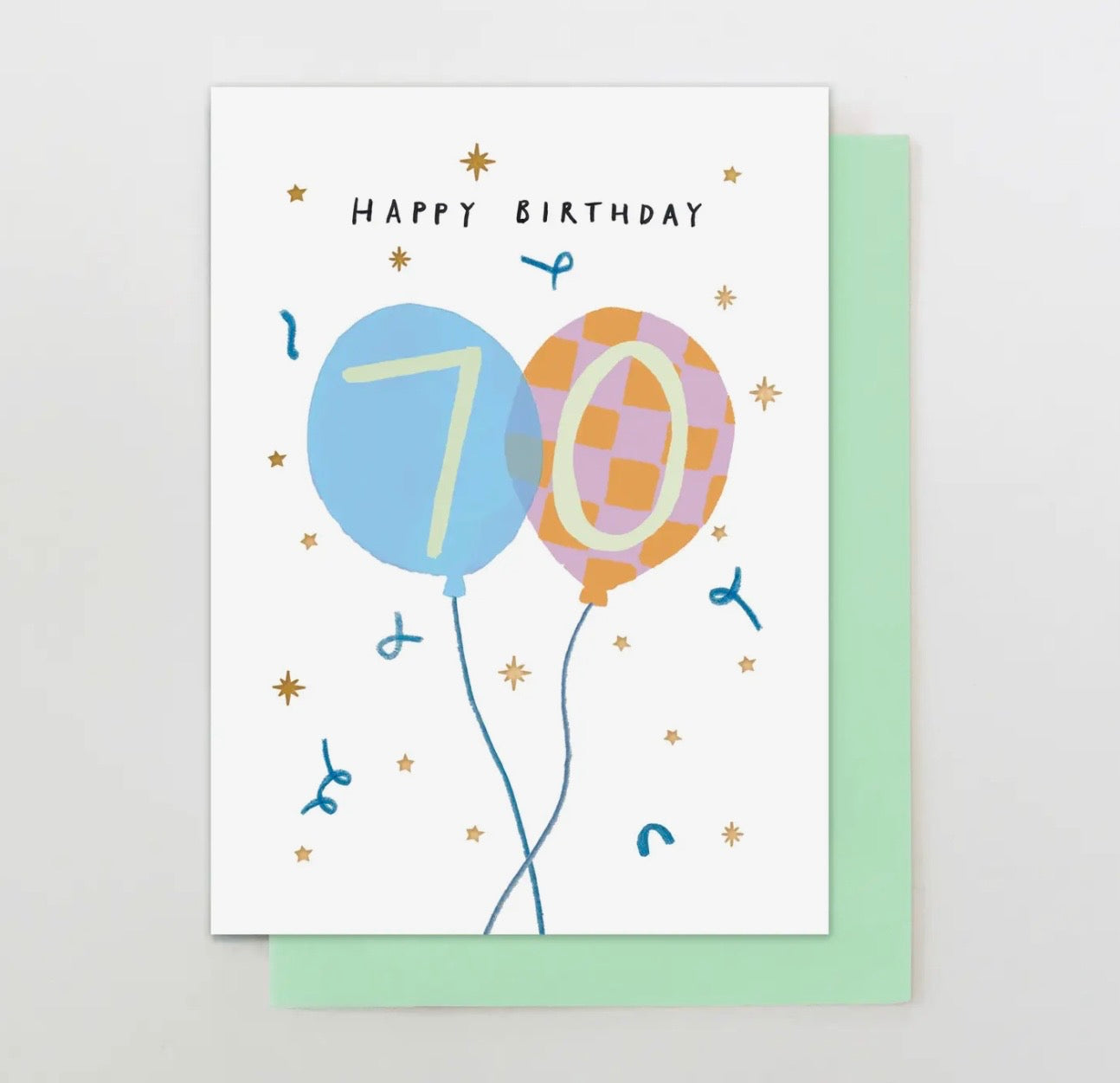 70th Birthday Card - Stop the clock designs