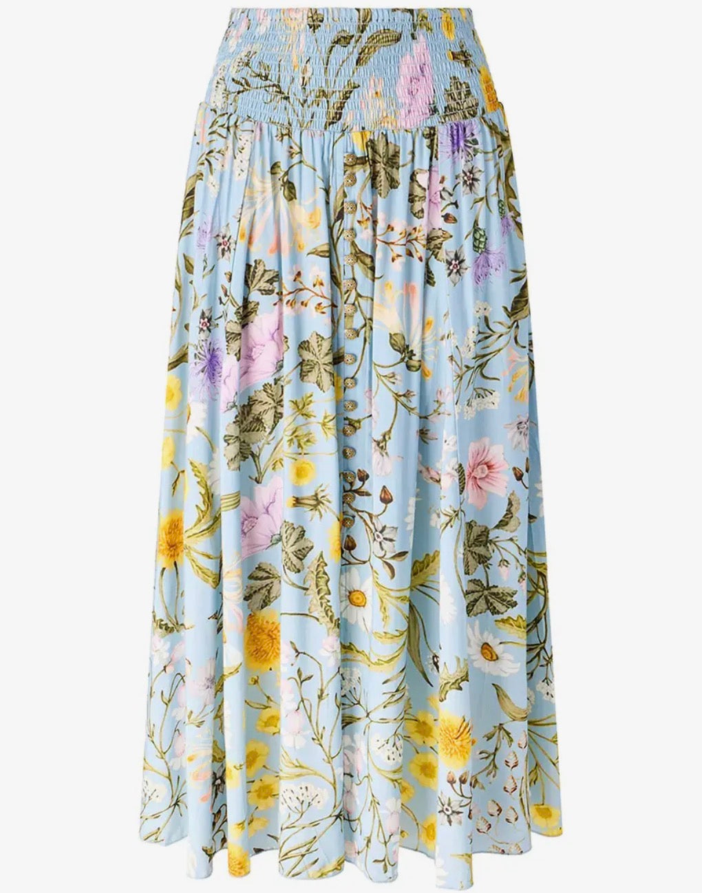 Spring meadow floral skirt