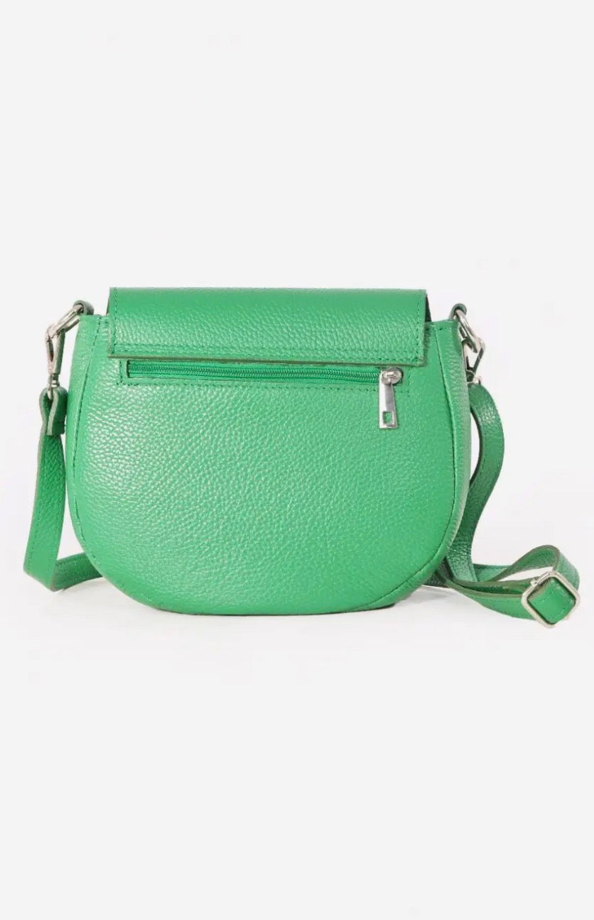 Casandra Green Leather Crossbody Bag