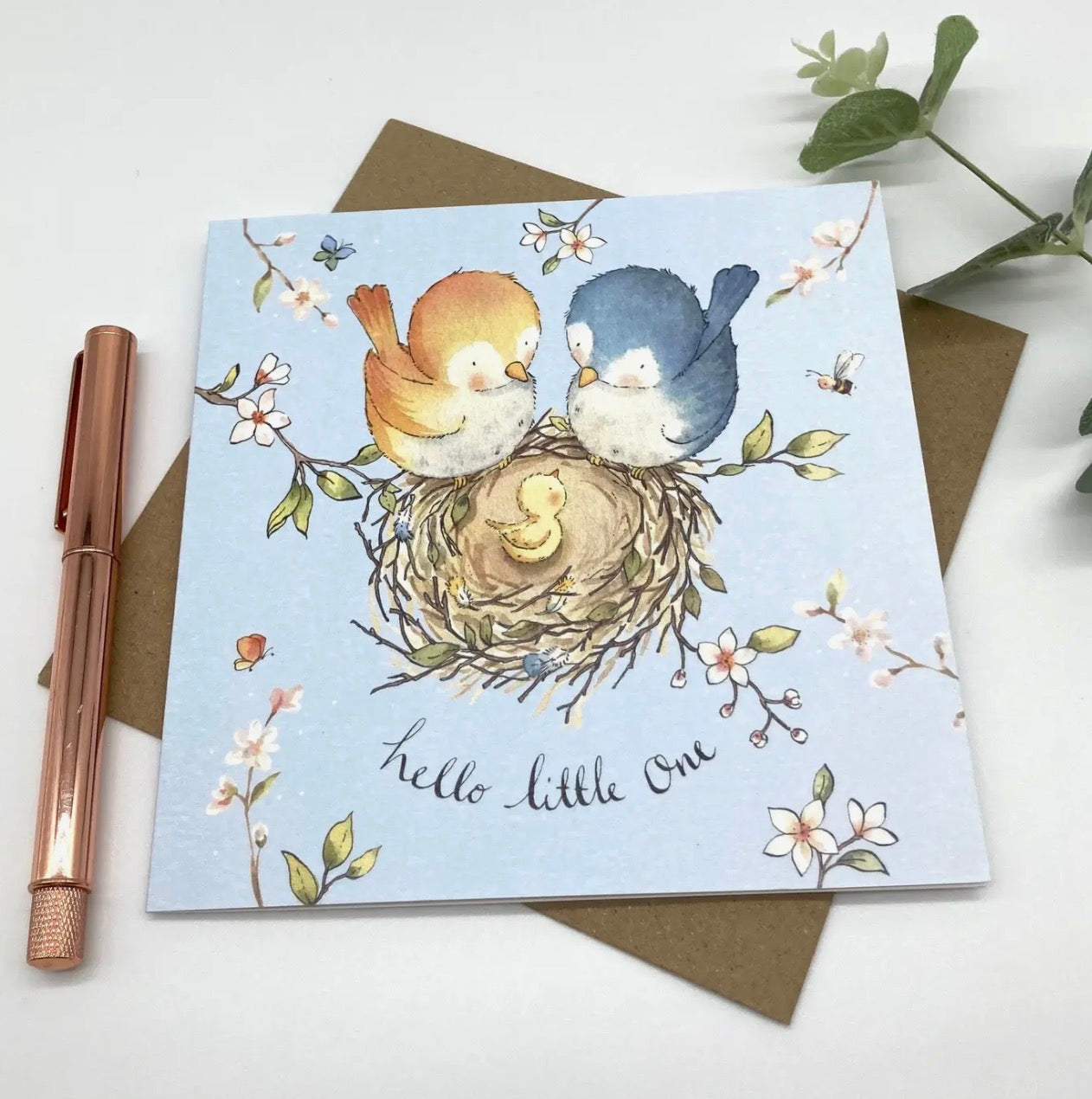 Hello Little One - New baby Card