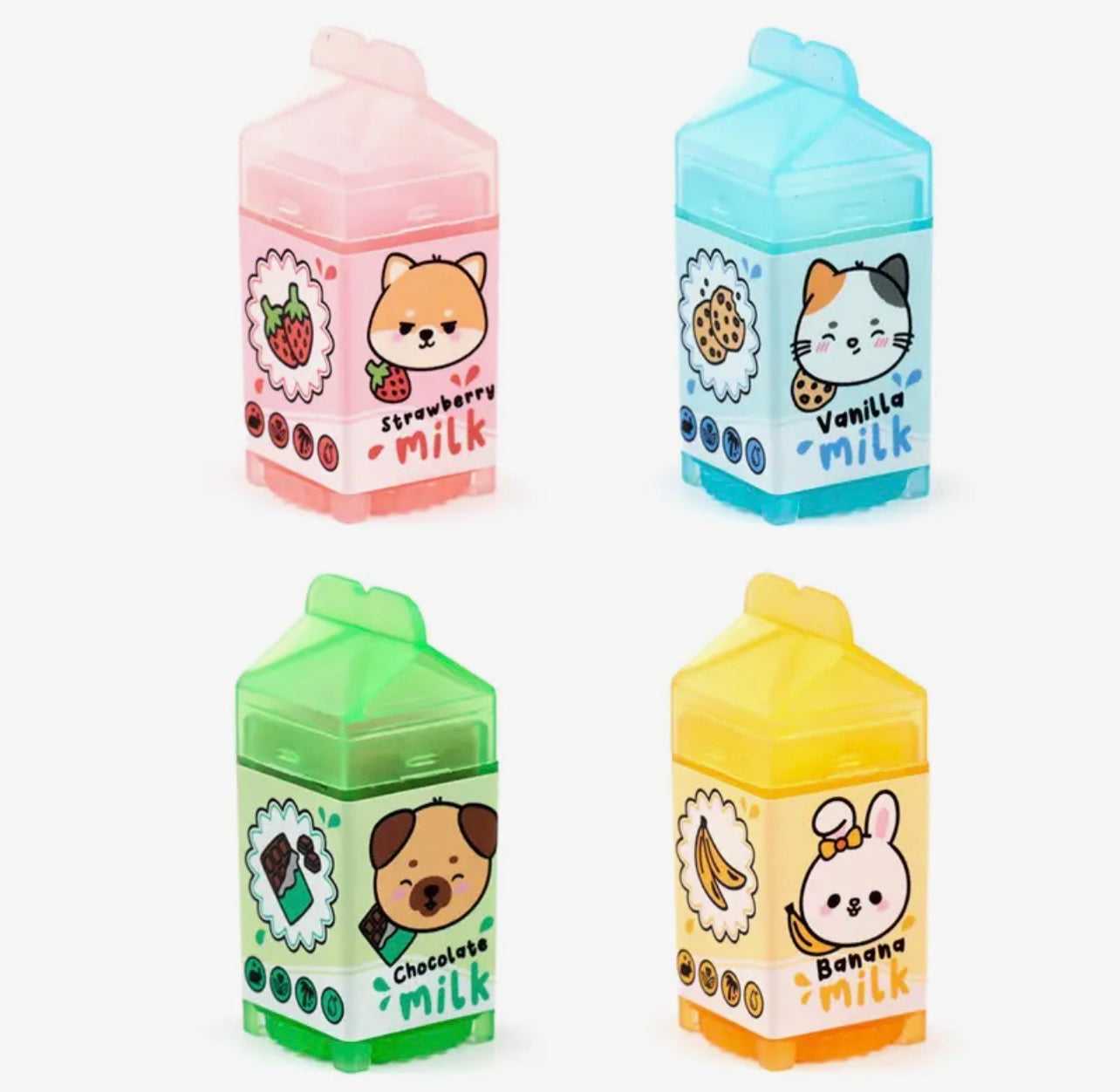 Adoramals Milk Carton Lip Balm | Cute Pocket Lip Balm