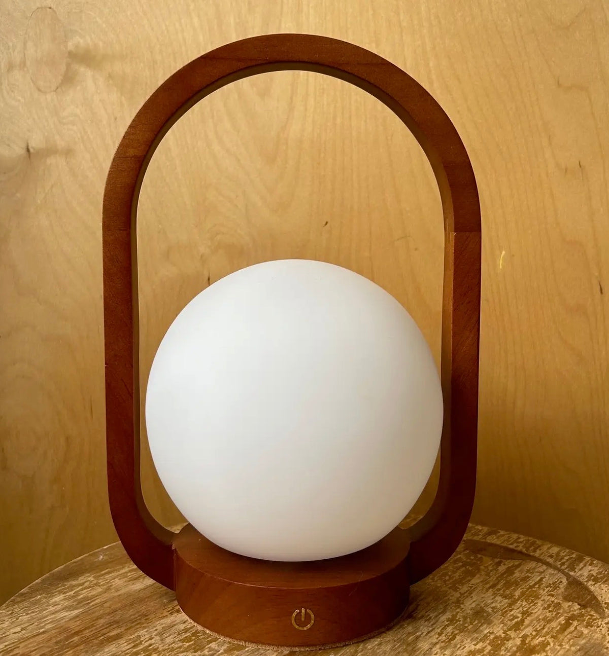 Teak Rechargeable Table Lantern – Indoor & Outdoor LED Lamp