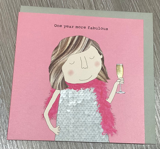 More Fabulous - Birthday Card