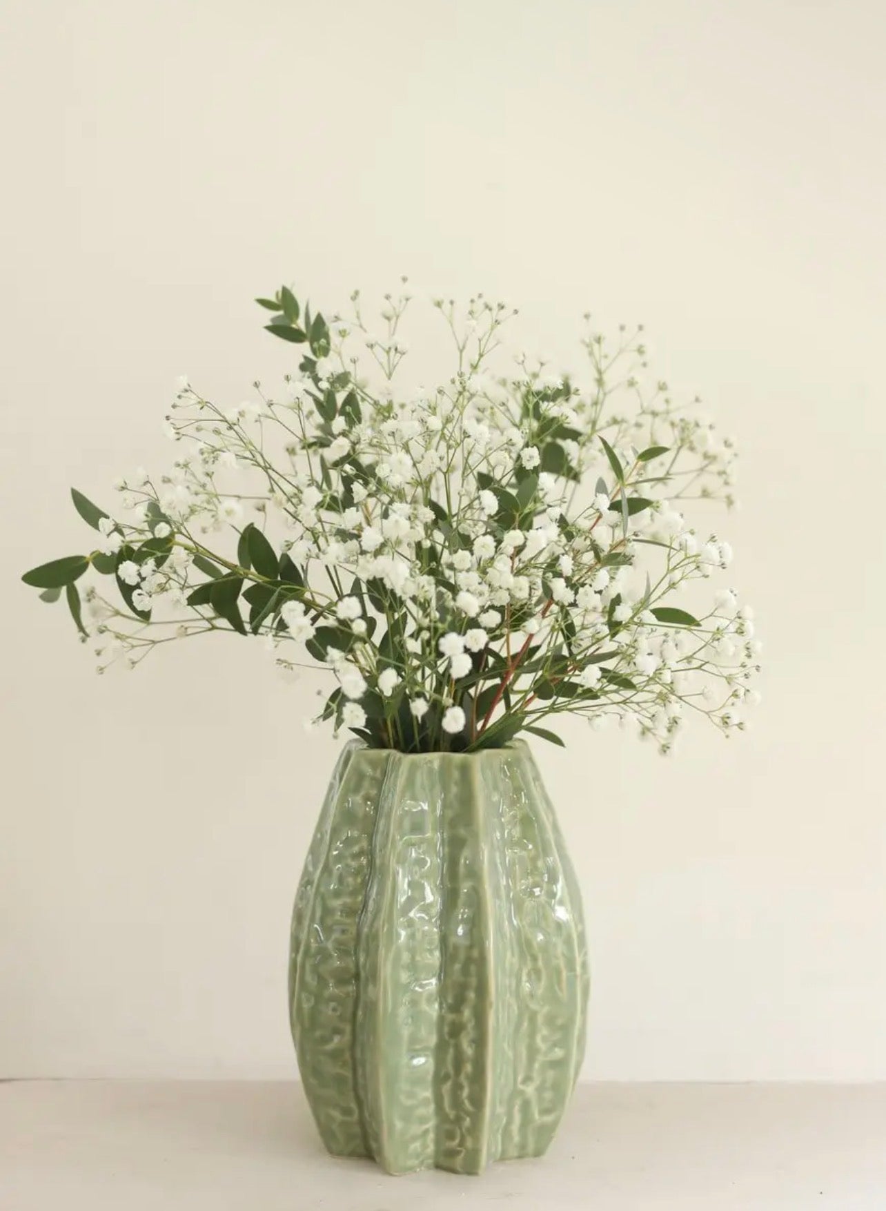 Carambola Green Botanical Vase