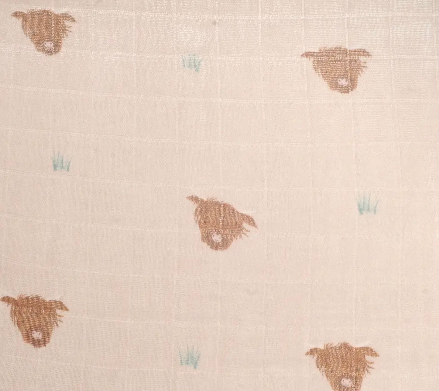 Baby Muslin Square- Pack of 3 Farm design