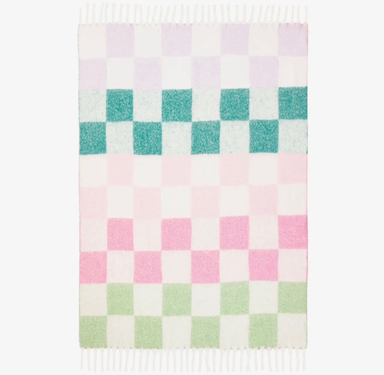 Super Soft Apple Blossom Throw with Tassles