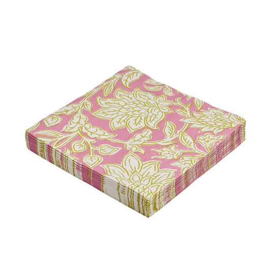 Land & Shore Rowallane Paper Napkins Pink | Pack of 20