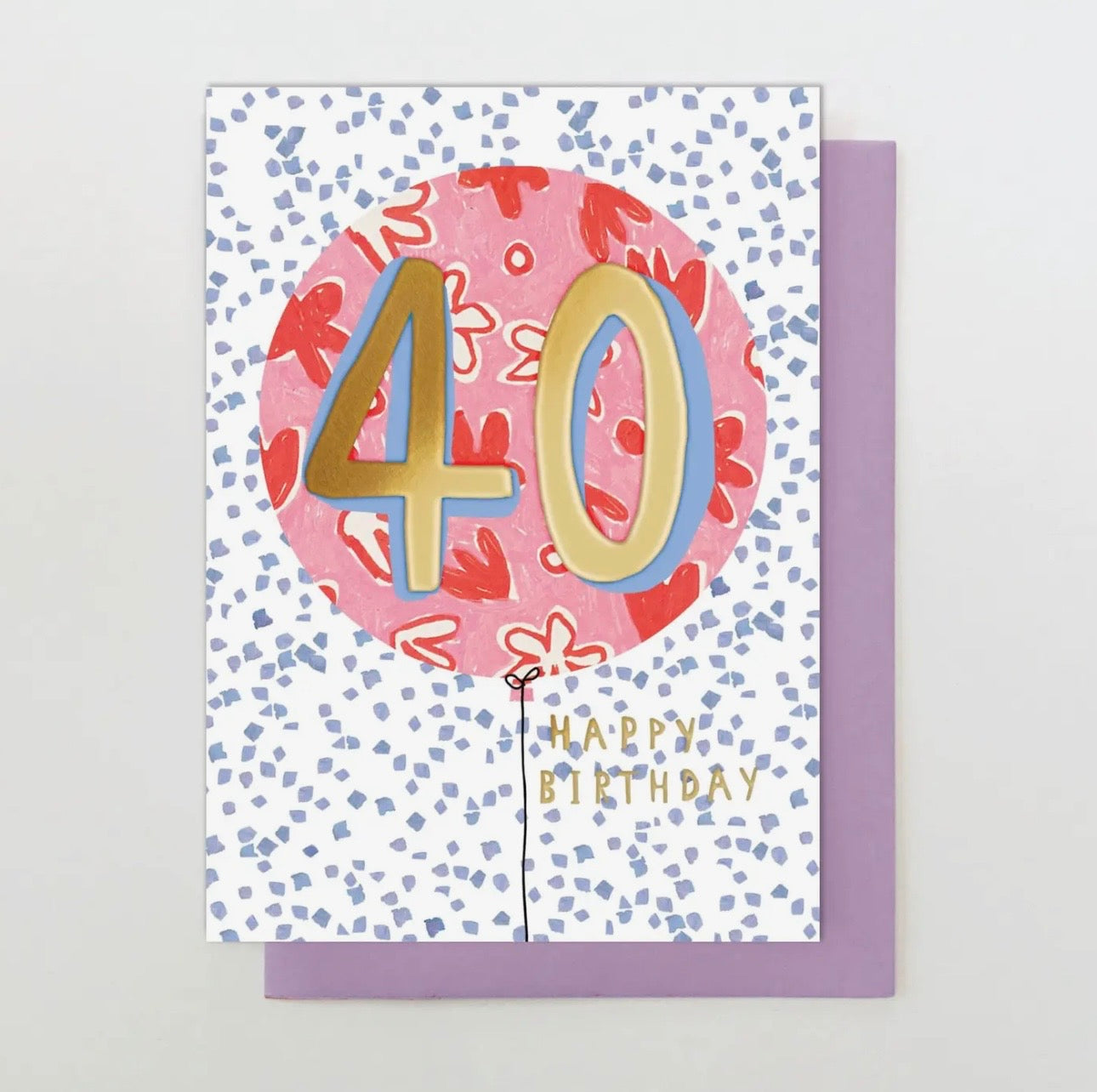 40th Happy Birthday Card - Stop the clock designs