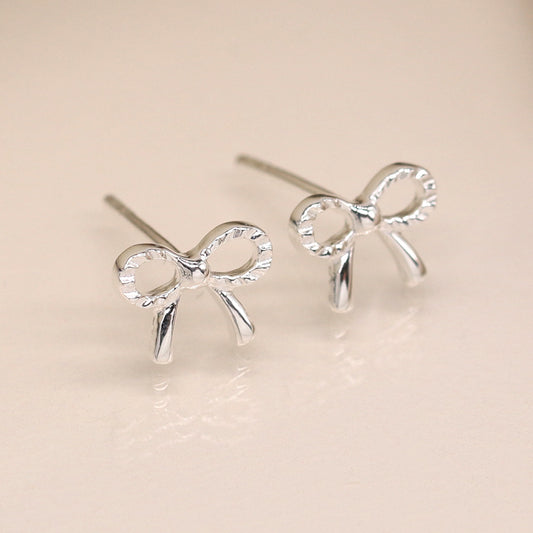Sterling Silver little Bow earrings