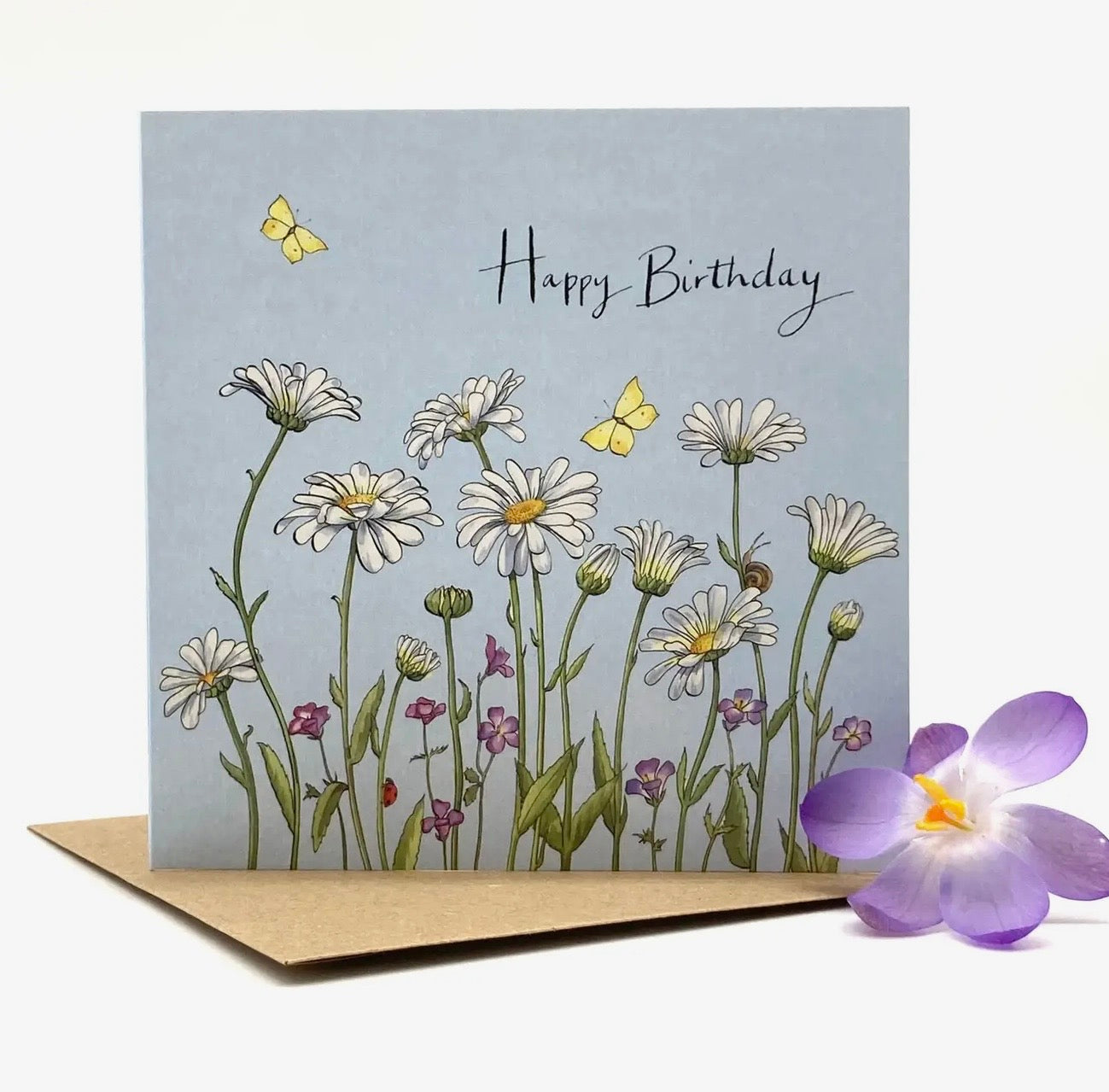 Happy Birthday Daisy card - Ink & Snail Designs