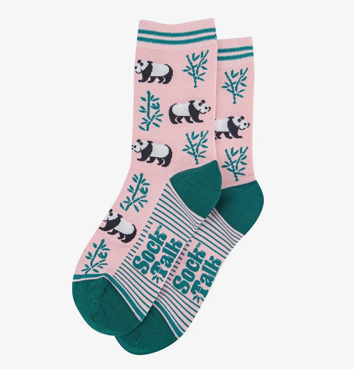 Pink Panda Design Bamboo Sock - Ladies