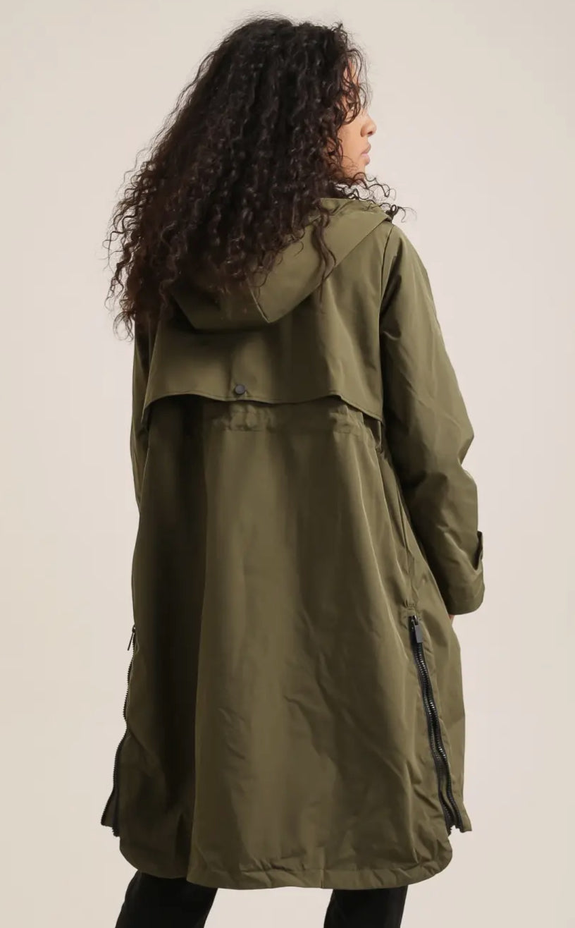 Long Hooded Waterproof Coat