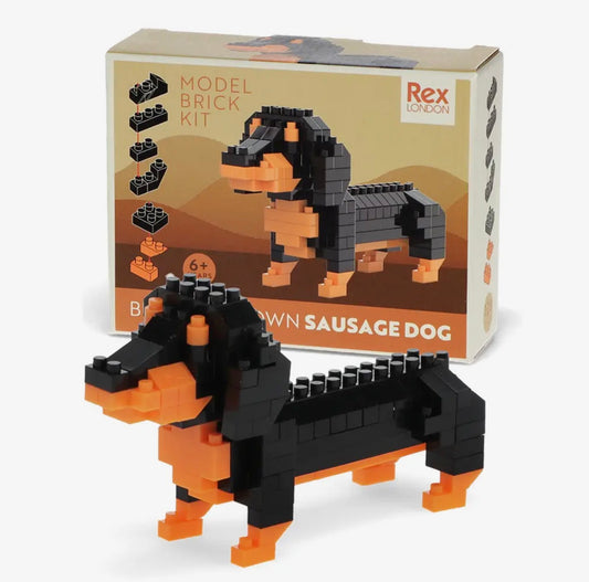 Build your own Sausage Dog - Dog model brick kit