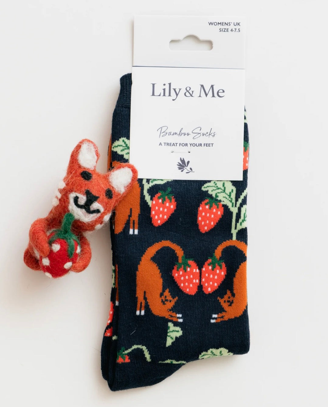 Bamboo Sock & Keyring Gift Box