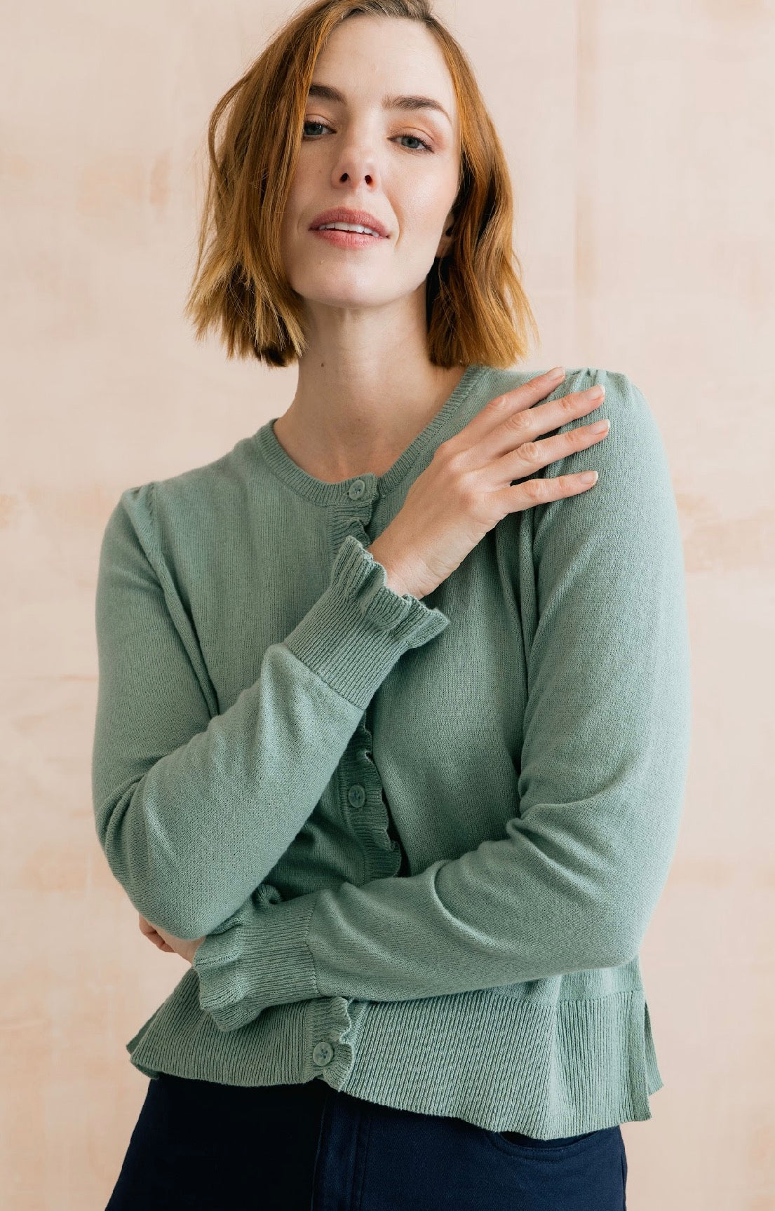 Ruffle Cardigan