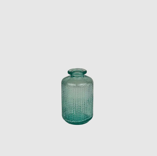 Blue Glass Mini Vase or Diffuser Oil Holder