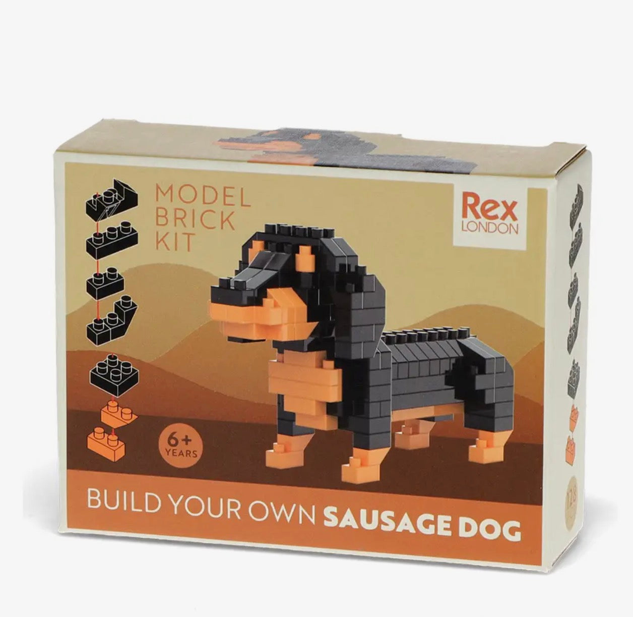 Build your own Sausage Dog - Dog model brick kit