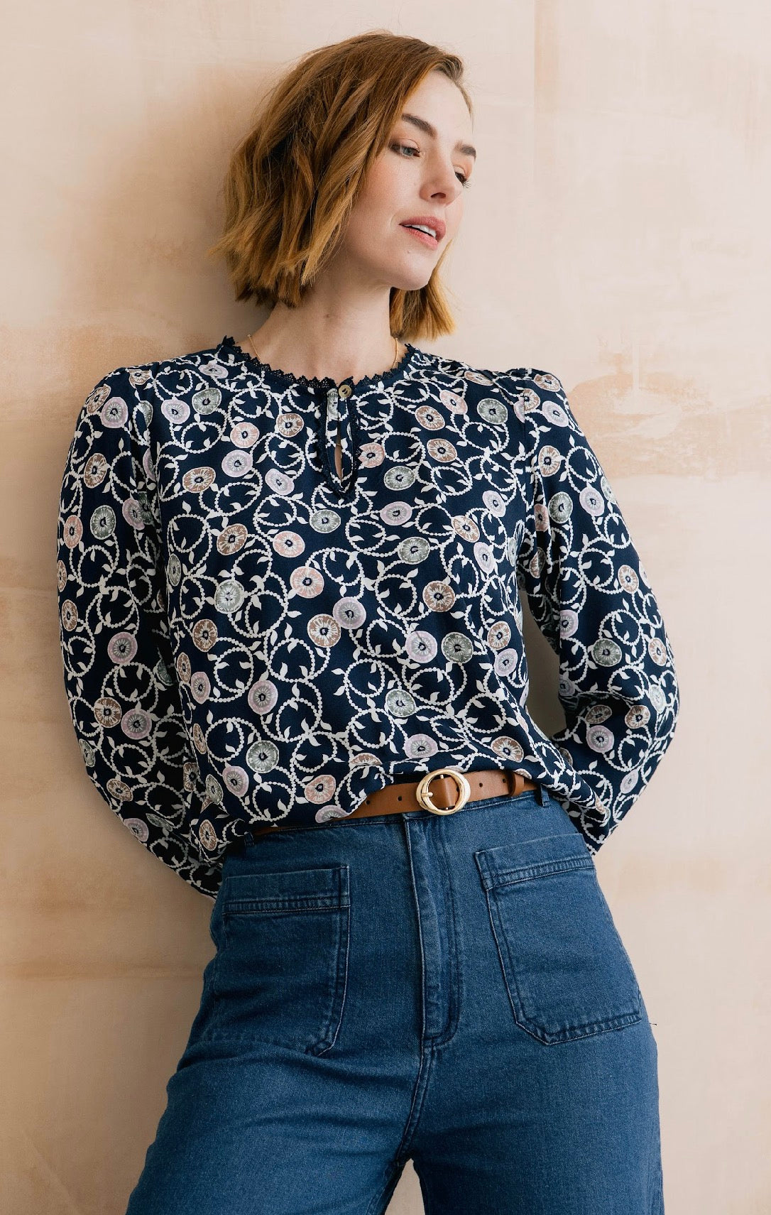 Emily Blouse in Sea Holly