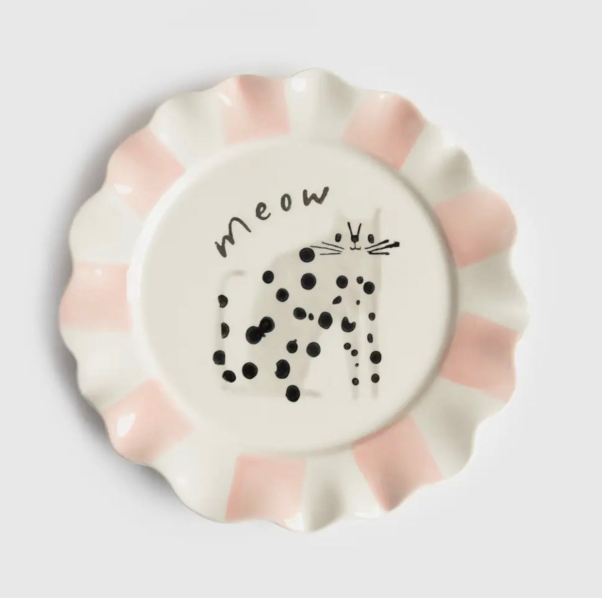 Meow Cat Plate - Caroline Gardner 20 Cm