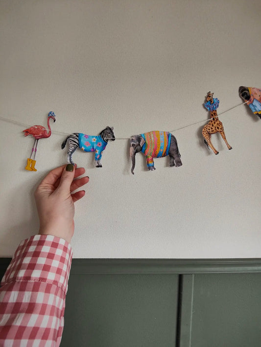 Safari Animal Hanging Garland