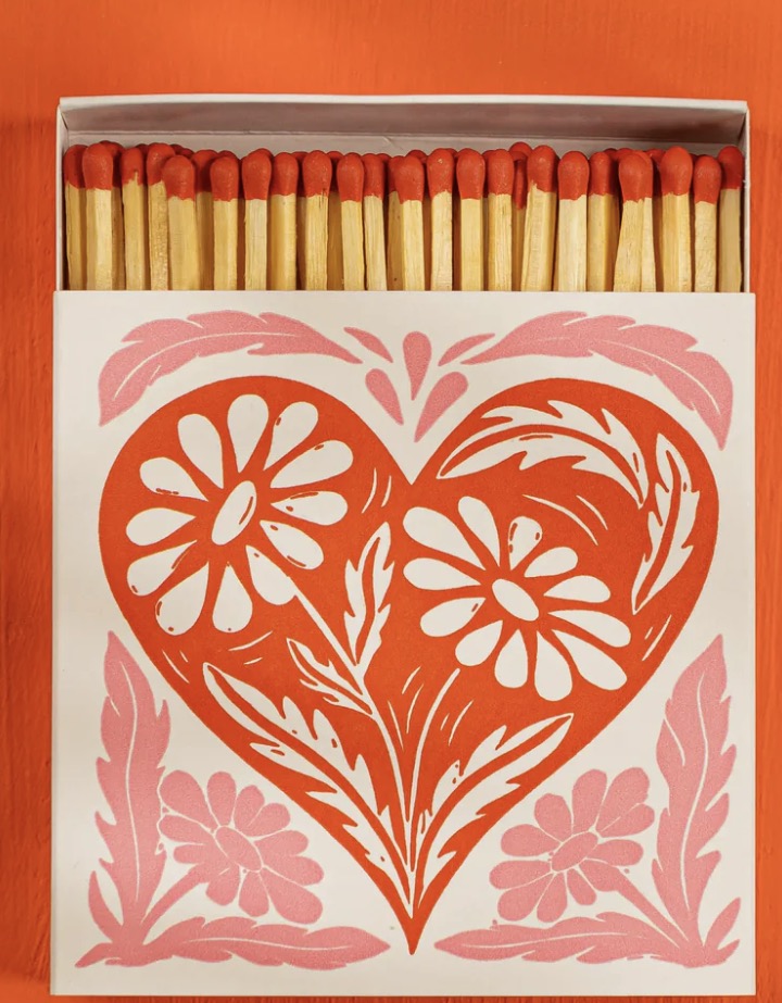 Botanical Heart Long Matches