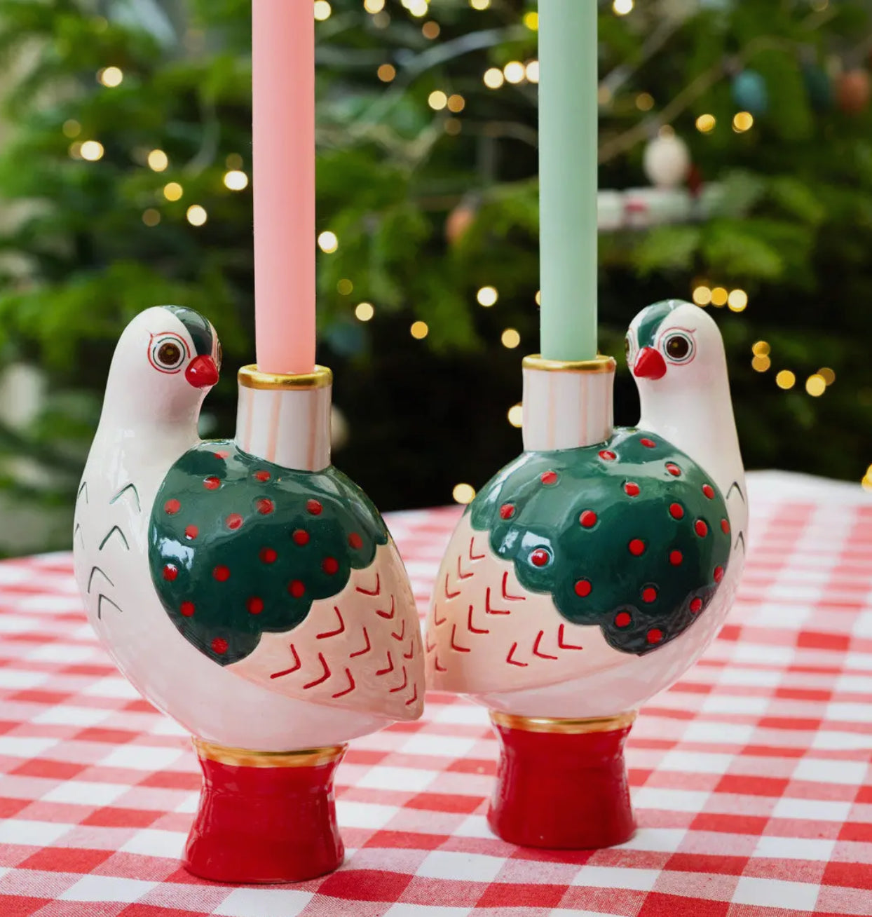 Ceramic Bird Candle Holder