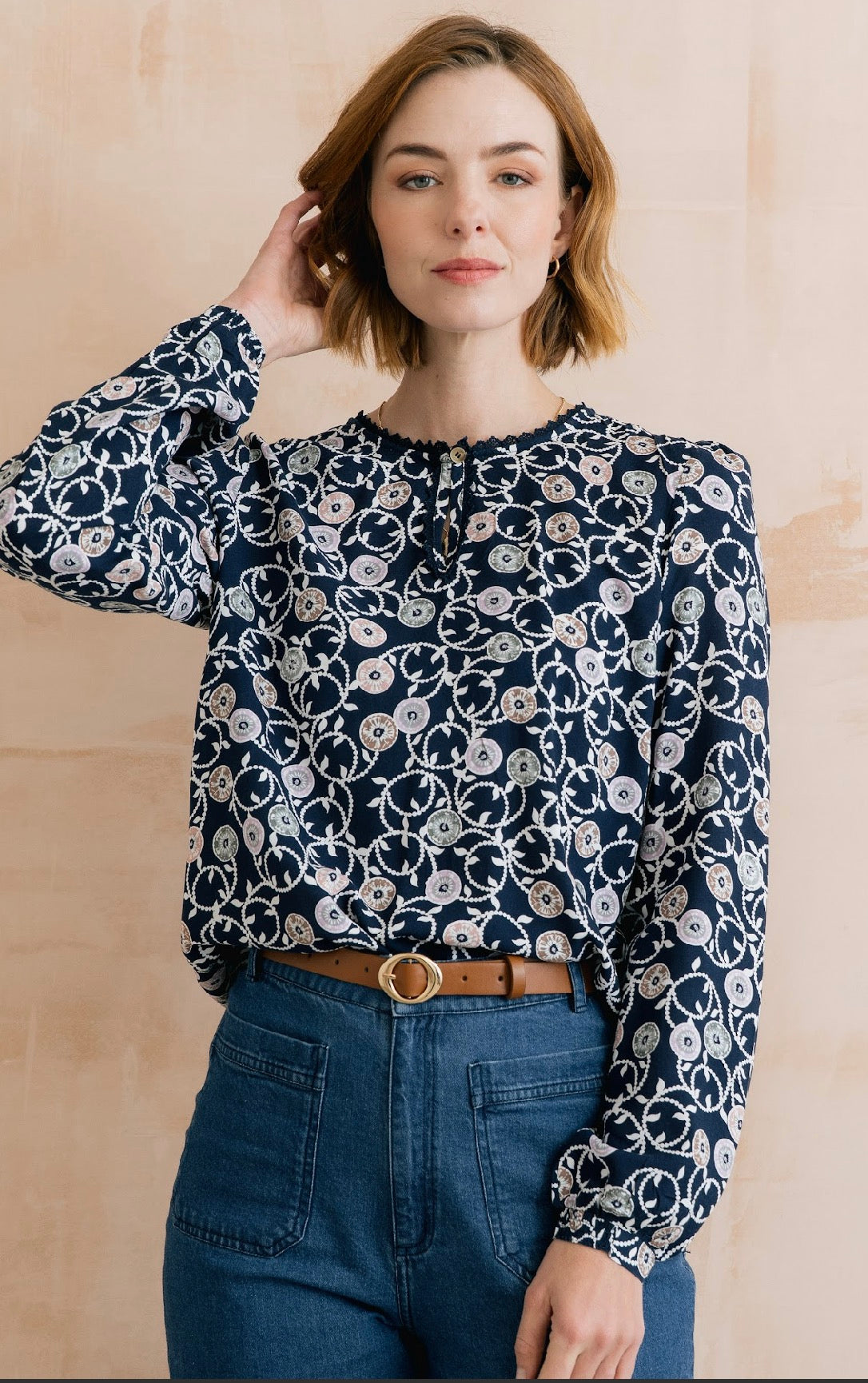 Emily Blouse in Sea Holly